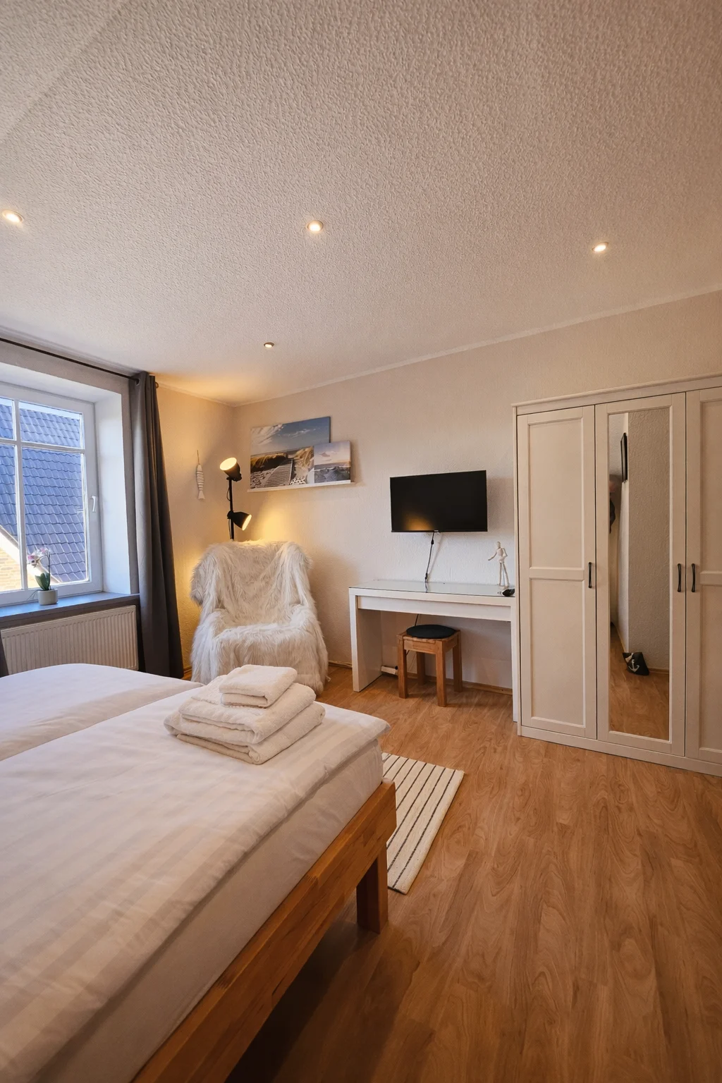 Schlafzimmer im Ferienhaus Roter Seestern